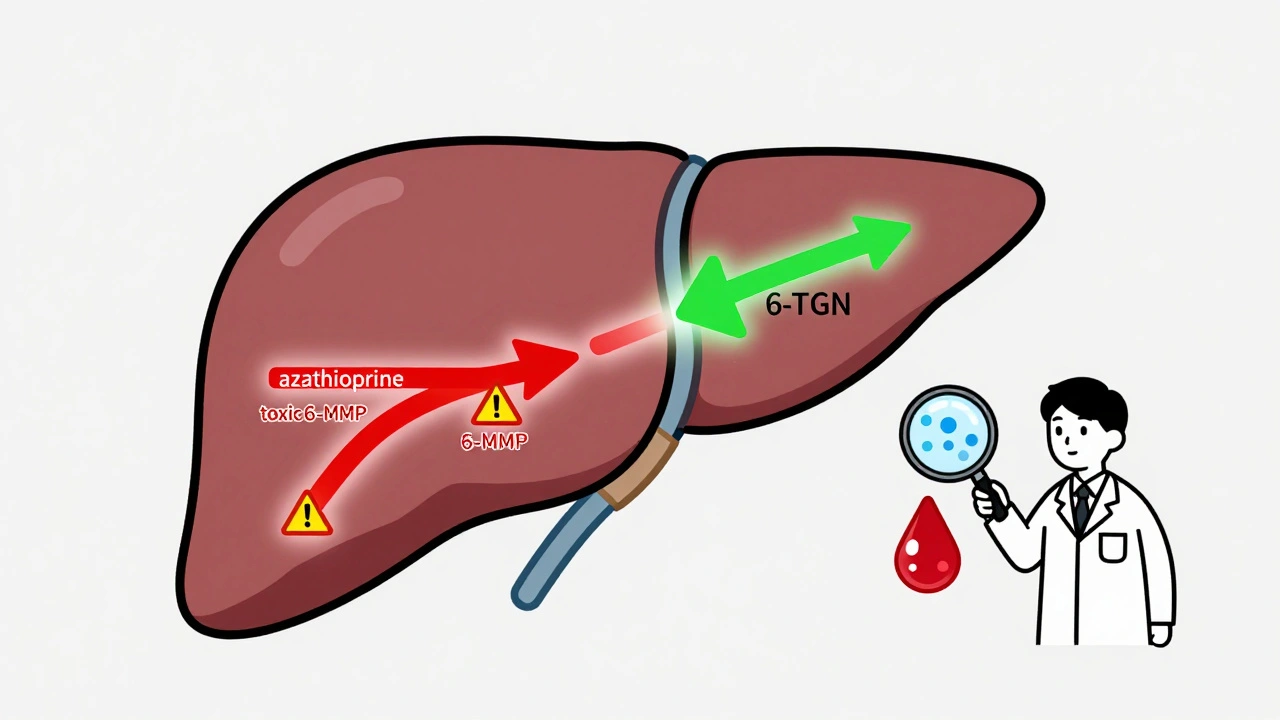 Azathioprine and Allopurinol: How Low-Dose Combination Therapy Prevents Toxic Metabolite Buildup