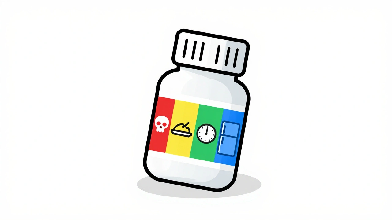 Pharmacy Auxiliary Labels: What the Color Stickers on Your Medicine Bottles Really Mean