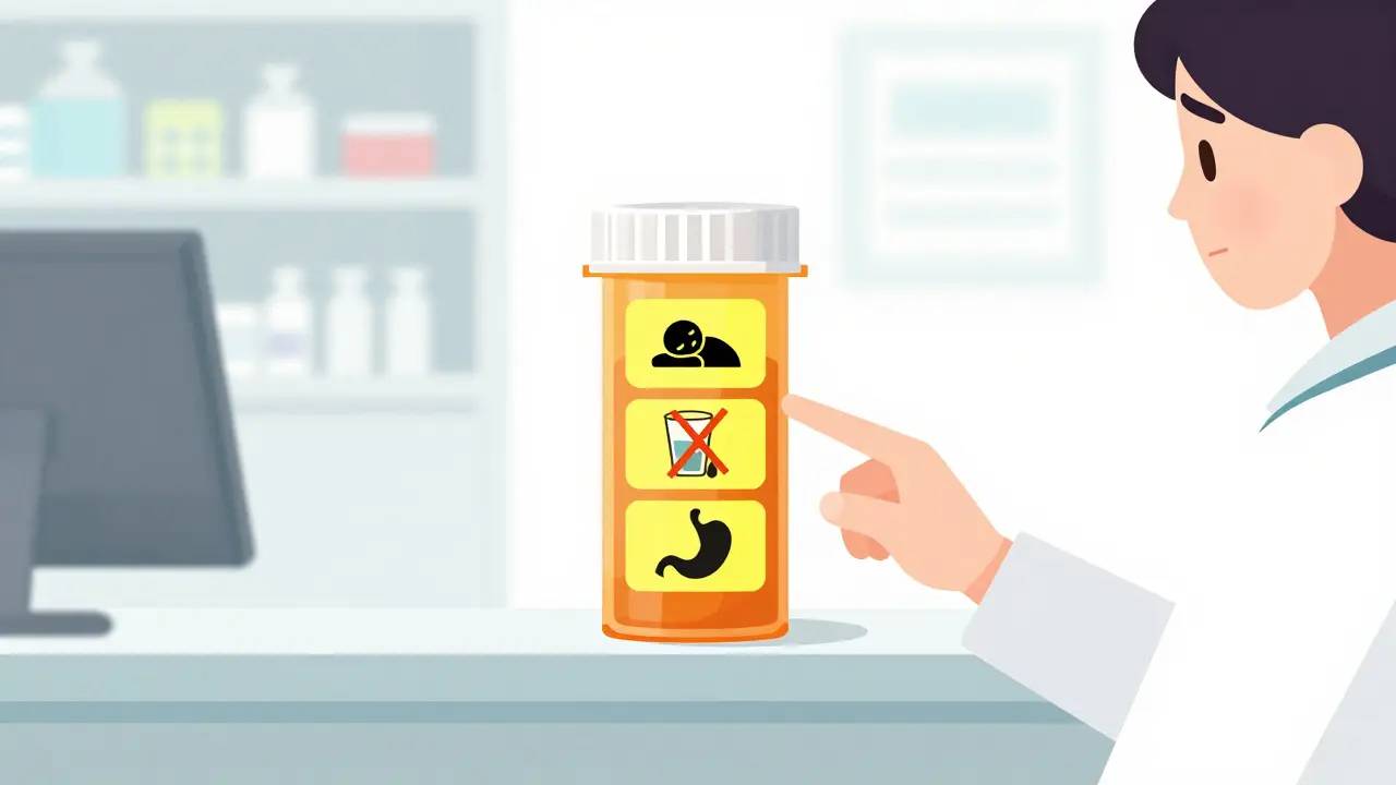 Understanding Pharmacy Warning Icons on Medication Labels