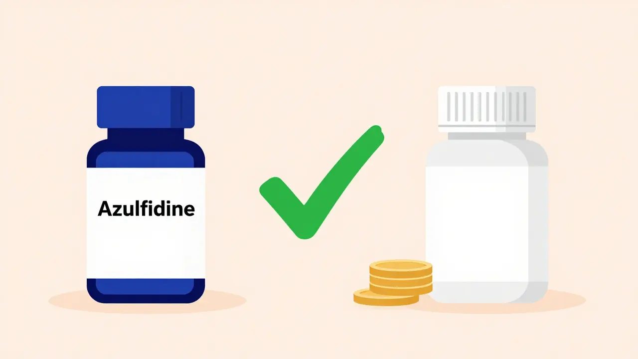 Comparison of brand vs generic medication bottles with cost savings