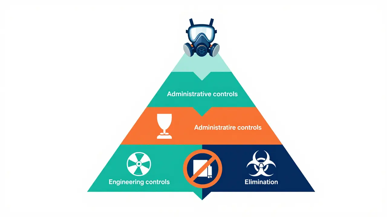 Hierarchy of safety controls illustrated simply