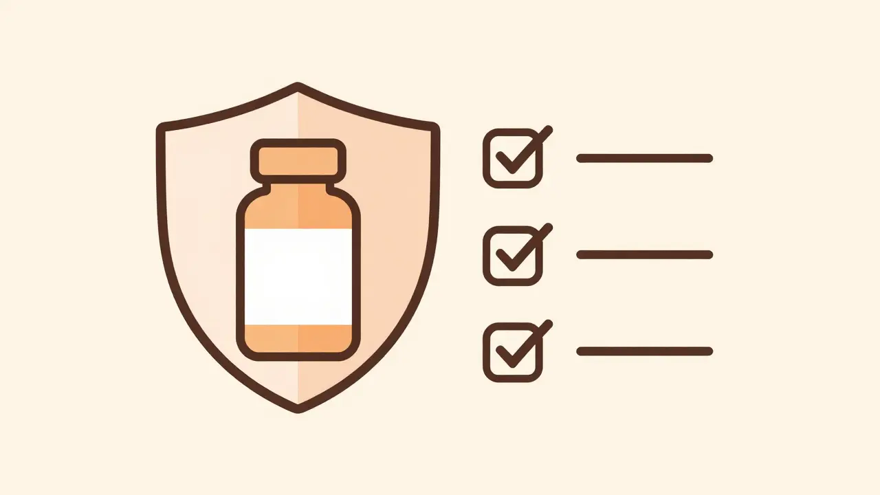 Shield protecting medicine bottle for safety